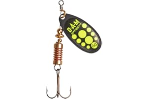 Dam FZ Spinner Standard Size 4 10G Black Yellow 5131004 Perch Pike