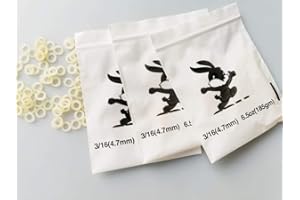 SMILETECH Ambre 3/16 Force Lourd 6,5 oz Orthodontie Bretelles élastiques Bandes en caoutchouc dentaire (3 sacs (300 pièces))