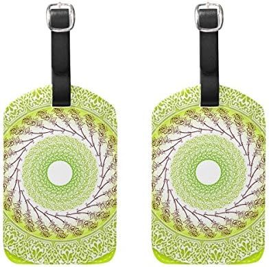 Aumimi Islamic Qur'an 2 Travel Luggage Tags Suitcase Luggage Bag Tags, Travel ID Bag Tag Airlines Baggage Labels Pack of 2