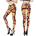 Produktbild URSING Frauen Lange Hose Casual Happy Halloween Kürbis Leggings Skinny Dehnbare Hosen Damen Bleistifthosen Stretchhose Streetwear Freizeithose Halloween Kostüm (Orange,M)