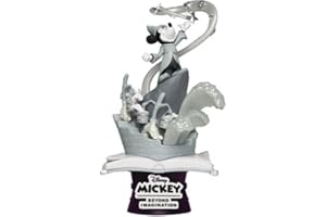 Beast Kingdom Figura Mickey Mouse Figura de Aprendiz de Brujo DS-018SP edición Especial D-Stage Statue, Multicolor