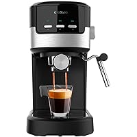Cecotec Caffettiera Espresso Compact Power Espresso 20 Pecan. 1100 W, 20 bar, sistema Thermoblock, vaporizzatore orientabile,