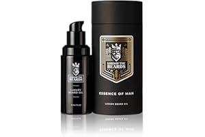 LORD OF THE BEARDS Premium Beard Oil - Essence Of Man, Smoky Vanilla and English Oud Scented Beard Oil for Men with Organic Jojoba, Coconut and Argan Oils – Vegan Friendly Beard Growth Oil - 30 ml