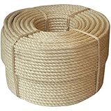 Sisalseil Seil Naturseil Katzen Kratzbaum Sisalsäcke Deko Seil Sisal Leine (V66 8mm, 20m)