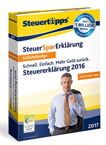 Preisvergleich Produktbild SteuerSparErklärung 2017 für Selbstständige (für Steuerjahr 2016)
