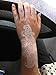 Flash Tattoos WHITE for Arm Hand Finger, Henna Fake Tattoo, Once tattoos W336 - LK Trend & Style