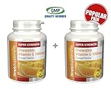 Simply Supplements Chewable Vitamin C 1000mg Bundle Deal 240 Tablets in total