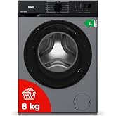 Nilson Washing machine 8 kg Front Loading Stainless Steel NL8200AIDVBX. 1200 rpm, Inverter Motor, 15 Programs, Eco-logic Syst