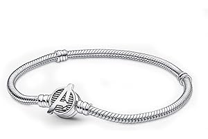 HappyStar Bransoletka damska, srebro próby 925, charmsy, bransoletka damska z koralikami, zawieszka charms