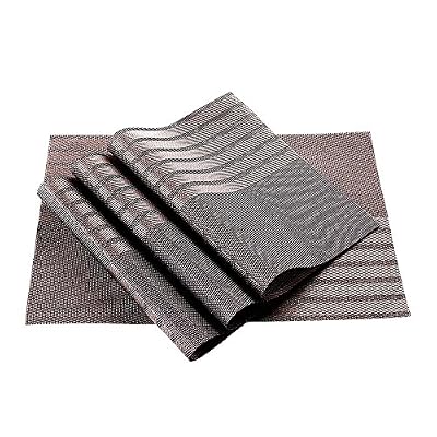GETALL Napperons, GETALL vinyle tissé antitaches lavable cuisine PVC anti-dérapant isolation napperon (Stripe)