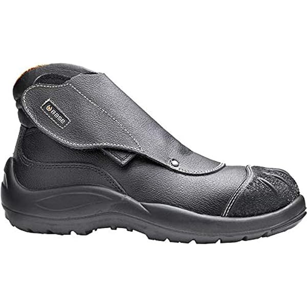 Scarponcino Antinfortunistico Base Protection Metatarsal – Uomo – Nero/Arancione – Taglia 47 – Suola AirTech, Puntale Alluminio, Impermeabile S3 M SRC