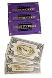 ticket dorado trident Regalo perfecto para fans Rak Mark Pack Ticket del Bus y Tren, Llavero 9 3/4 y Pulsera de Snitch Dorada Harry Potter Replica
