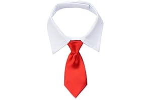 TONSEE HAUSTIER Tonsee Hunde Katze Bandana Halstuch Halsband Verstellbare Formale Krawatte Hundehalsband Tuch Halstuch Bandana für Hund Puppy Katze Haustier (Rot, L)