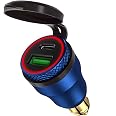 Adaptateur DIN Aluminium USB C Charge Rapide IMESTOU Pour Moto - Étanche BMW Ducati Triumph