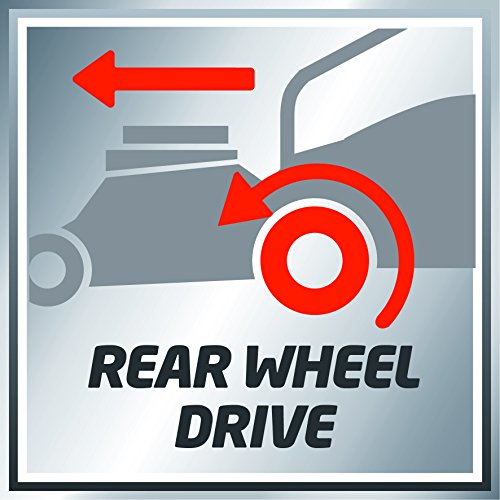 Einhell Benzin Rasenmäher GE-PM 48 S HW B&S (2 kW, 48 cm Schnittbreite, 75 l Fangsack, Hinterradantrieb, Mulchfunktion, Seitenauswurf, empfohlen bis 1600 m²) - 15