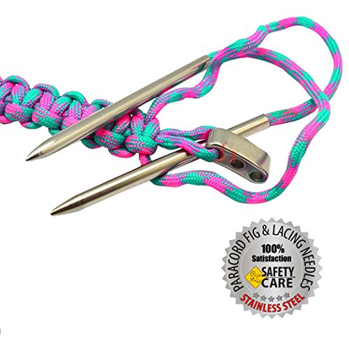 Edelstahl Paracord FID Nadeln, edelstahl, 3 in / 3 mm; 2 pack - 6