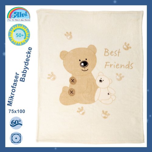 Alvi Babydecke natur Größe 75×100 cm - 2