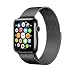 Produktbild VAPIAO Apple Watch 38mm für Series 1 / 2 Basic / Sport / Edition Milanaise Edelstahl Armband mit Magnet Verschluss in Schwarz