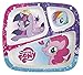 Price comparison product image ZAK - My Little Pony 3 Section Kids Plate - 8" x 8.75"