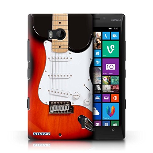 Preisvergleich Produktbild Stuff4 Hülle / Hülle für Nokia Lumia 930 / Rot Electirc Muster / Gitarre Kollektion