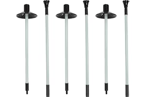 Pwshymi Golf Flagstick Randig Bärbar Ball Retrival Practice Putting Green Flag Pole för Golfbana och Hemma, Nylon Fiberglas 3PCS
