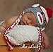 Toddler Baby Monkey Ear Flap Hat Beanie Crochet Handmade Cap