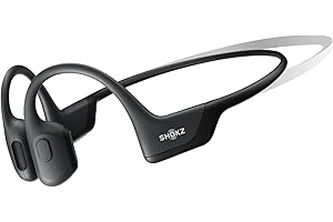 SHOKZ OpenRun Pro (Mini Size) Bone Conduction Headphones, Open-Ear Sports Bluetooth Earphones with Mic, IP55 Waterproof Wireless Headset for Running and Workout, 10H Playtime, Black, Sport headband
