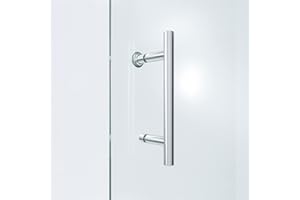 AQUALAVOS Duschtürgriff Türgriff Bügelgriff Stangengriff Edelstahl Dusch-Glastürgriffe Glastürgriff 130 mm Lochabstand