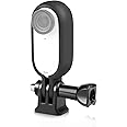 BKN Mounting Frame Camera Bracket Case for Insta360 GO 3- Plastic with 1/4" Threaded Adapter (Plastic Case for Lens)