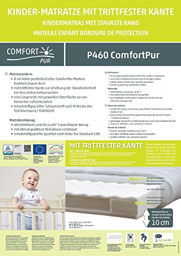 Sun Garden Kindermatratze 70 x 140 x 10 cm mit Trittkante, waschbarer Bezug - 4