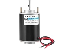 FDIT 12 / 24V XD-3420 30W Permanentmagnet DC-Motor Hochgeschwindigkeits-CW/CCW-Permanentmagnetmotoren DIY-Generator Hohe Geschwindigkeit MEHRWEG VERPACKUNG socialme-eu(6000 RPM(24V))