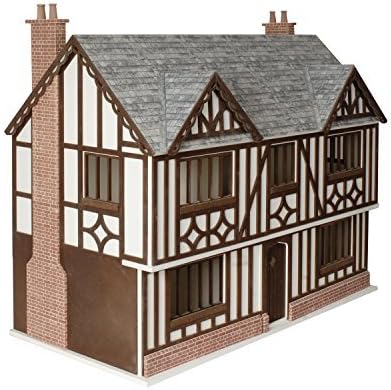 Tudor Beamed 1:12 Scale Dolls House Kit Unpainted MDF Ready to Assemble MJ09