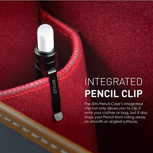 Ztylus Slim Apple Pencil Metal Case: Retractable Tip Protection, Aircraft Grade Aluminum, Built-in Clip, Cap Holder for iPad Pro Apple Pencil (Black) - 6