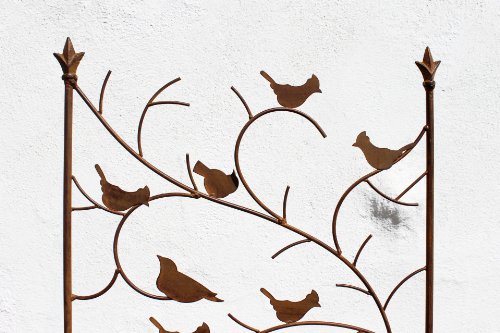 DanDiBo Rankhilfe mit Vögel 120705 Rankgitter aus Metall H-150 cm B-50 cm Kletterhilfe - 2