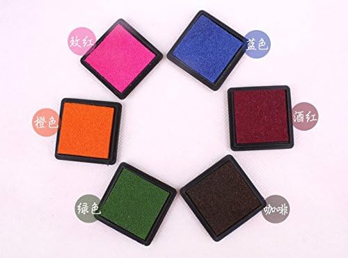 JUN Inkpad Stamps for Paper Craft Fabric Fingerprint Scrapbook Painting 14 Colors a set ,fingerprint Scrapbook,fingerprint pad,fingerprint ink pads,Ink Pad Stamp