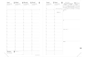 Quo Vadis 015009Q Agenda MINISTRO Lingua italiana Anno 2026 Formato 16x24 cm Settimanale 13 Mesi Dicembre-Dicembre Carta Bianca Ricambio Agenda Blisterato Copertina in Cartone Bianco