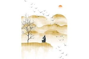 GIBZ Tapiz de Puerta Largo de Lino de Algodón con Patrón de Paisaje Japonés Noren para Decoración del Hogar Estilo 11 85x90cm