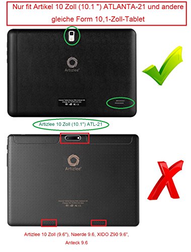 Artizlee 10 Zoll 10.1 Displayschutzfolie , KuGi ® Artizlee 10 Zoll 10.1 screen protector – Hochwertige ultradünne (3er Pack) HD klare Schutzfolie für Artizlee 10 Zoll (10.1″) Tablet PC ATL-21.(3 Packung) - 3