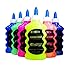 6 Color Glitter Glue Set (6.7oz - 200 ml Bottles) NEON Colors - Pink, Green, Blue, Yellow, Purple, and Orange RS.4665.00