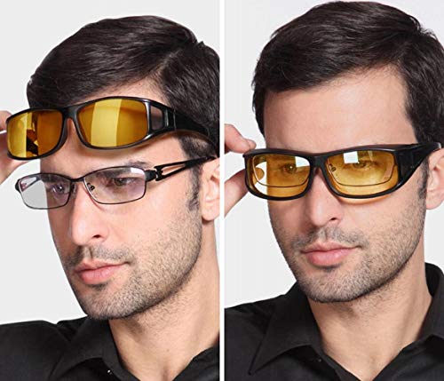Preisvergleich Produktbild GZ Herren Nachtsichtbrille, Der Fahrer Trieb Einen Speziellen Blendschutzspiegel, Eine Aufhellende Brille, Eine Kurzsichtbrille, Eine Tag- Und Eine Nachtbrille,A,1