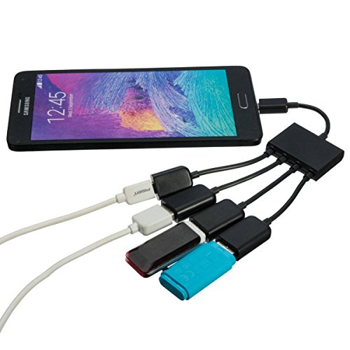 SAWAKE 4 Port Micro USB Power Aufladen OTG Hub Host Spiltter, Verteiler, Adapter Kable - 4