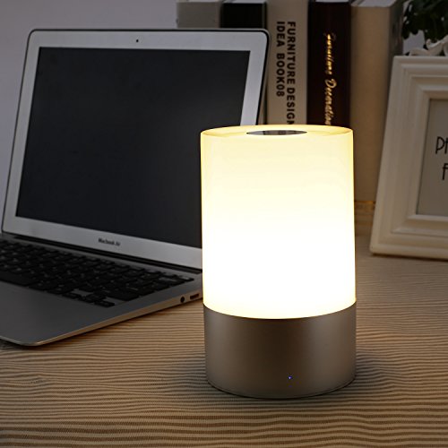Mabor Nachttischlampe, Stimmungslicht,Touch Sensor LED Nachtlicht mit dimmbares & warmes Licht & 256 RGB Farbe als Stimmungsbeleuchtung für Kinderzimmer,Schlafzimmer usw - 5