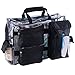 MUA LIMITED Easy Access Cosmetic Carry All Bag, Clear Makeup Artist Organiser with Shoulder Strap, Black