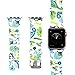 Produktbild Altsommer Multi Muster Uhrenarmband für Apple Smart Watch Serie 1/2/3 38mm Blumen Muster Bunter Silikon Uhrenarmband Sportarmband Armband für Damen Herren (C)