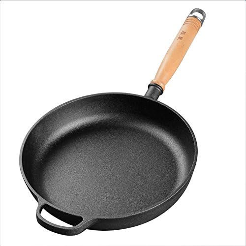 CUCUCU Frying Pan Steak Fry Pan Nonstick Frying Pan Cast Iron Pan 28Cm Thickening Pan Iron Omelette Pancake Steak Pan Uncoated Cookware,28cm glass cover