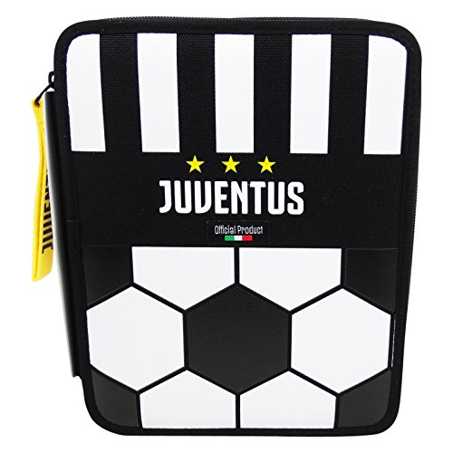 Preisvergleich Produktbild Seven FC Juventus Soccer School Federmappe Maxi Filzschreiber Stifte Zwei Reißverschluss geschlossen