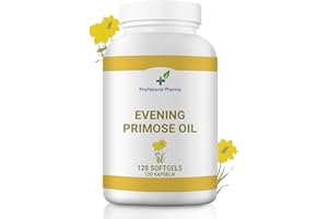 Nachtkerzenöl 10% GLA |120 ​​Kapseln | Kapseln 500 mg Öl + Vitamin E ProNatural Pharma. Linderung von Menstruationsbeschwerden | Frauengesundheit