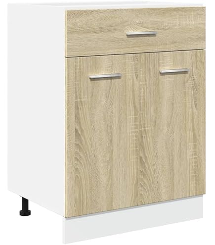 vidaXL Ovenkast Lyon 60x46x81,5 cm grijs sonoma eikenkleurig