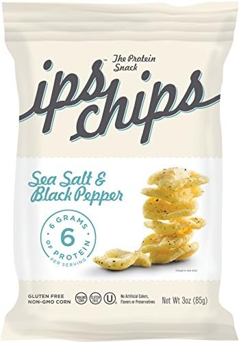 Ips Snacks - Protein Chips Sea Salt &amp; Black Pepper - 3 oz.