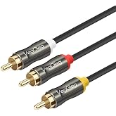 VegGieg 3 RCA to 3 RCA Audio and Video Cable 5 Meters